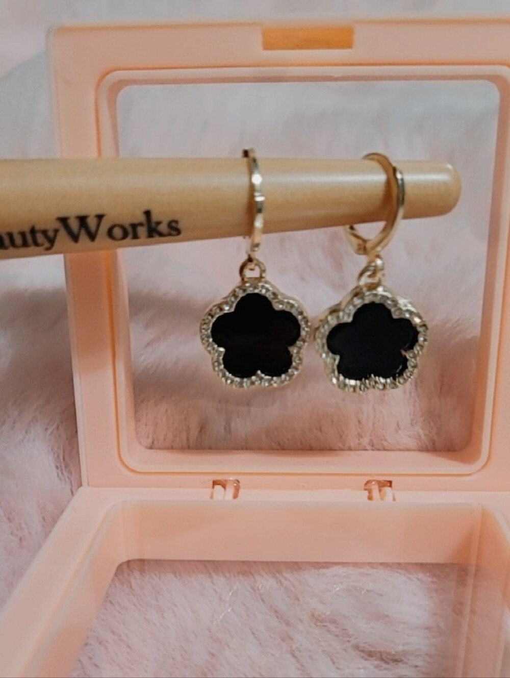 Black Clover Dangle Gold Plated